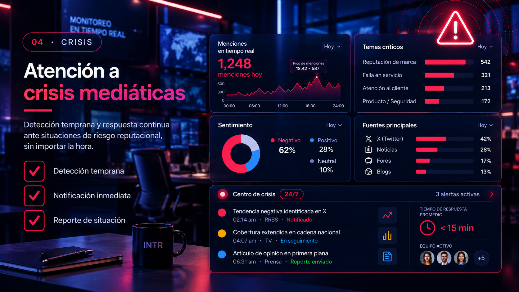 Atención a crisis mediáticas